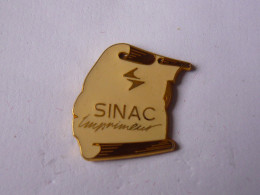 Pin S SINAC IMPRIMEUR A SELESTAT 67 - Städte