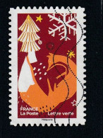FRANCE 2021 Y&T 2062  Lettre Verte Noël - Used Stamps