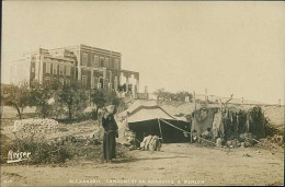 EGYPT - ALEXANDRIA / ALEXANDRIE - CAMPEMENT DE BEDUINS A RAMLEN - PHOTO REISER - RPPC POSTCARD - 1900s (12651) - Alexandrië