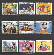 Disney Set Antigua & Barbuda 1997 Disney Characters MNH - Disney