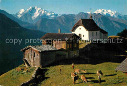 12858249 Bettmeralp VS Bergdorf Kapelle Fletschhorn Berner Alpen Bettmeralp - Other & Unclassified