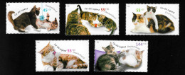 2004 Cats  Michel DE 2402 - 2406 Stamp Number DE B936 - B940 Yvert Et Tellier DE 2226 - 2230 Xx MNH - Ongebruikt