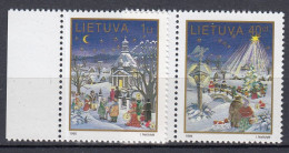 LITHUANIA 1995 Christmas MNH(**) Mi 597-598 #Lt1132 - Lituanie