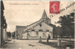 CPA [17] Charente Maritime > Villeneuve La Comtesse - Le Théâtre - Animée - Otros & Sin Clasificación