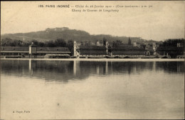 CPA Paris XVI, Bois De Boulogne, Longchamp Racecourse, Hochwasser, 28. Januar 1910 - Andere & Zonder Classificatie