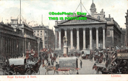 R359598 London. Royal Exchange And Bank. 1906 - Andere & Zonder Classificatie