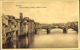 CPA Firenze Florenz Toscana, Tergo Di Borgo S. Iacopo, Ponte S. Trinita - Altri & Non Classificati