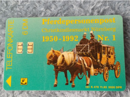 GERMANY-1208 - K 0476 - Pferdepersonenpost Nr.1 – Christkindlmarkt Nürnberg - CHRISTMAS - HORSE - 2.000ex. - K-Serie : Serie Clienti
