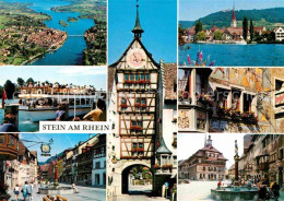 12838539 Stein Rhein Teilansichten Rheinfaehre Marktplatz Brunnen Fachwerk Tor S - Other & Unclassified