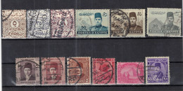 CHCT84 - Lot Of 12 Old Used Stamps Mix, Egypt - Gebruikt