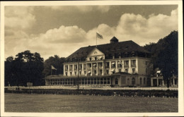 Photo CPA Travemünde Lübeck, Kurhaus 1936, Olympia-Fahnen - Autres & Non Classés
