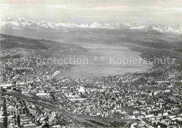 12829857 Zuerich ZH Fliegeraufnahme Zuerichsee Und Alpen Zuerich - Sonstige & Ohne Zuordnung