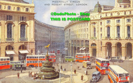 R359693 London. Piccadilly Circus And Regent Street. Valentine. Art Colour. E. W - Andere & Zonder Classificatie