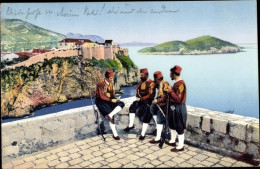 CPA Ragusa Dubrovnik Kroatien, Insel Lacroma, Männer In Trachten - Croazia