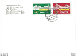 125 - 51 - Enveloppe Avec Oblit Spéciale "II. Internationaler Kongress Für Psychiatrie Zürich 1957" - Marcofilia