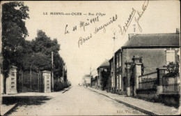 CPA Le Mesnil Sur Oger Marne, Rue D'Oger - Autres & Non Classés