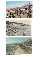 Lot 3 Cpa - 06 - NICE - PLAGE - Animation - - Sets And Collections