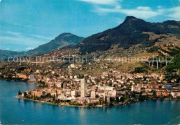 12825377 Montreux VD Fliegeraufnahme Montreux - Andere & Zonder Classificatie