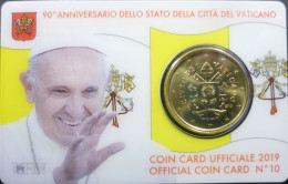 Vaticano - 50 Centesimi 2019 - Coincard N. 10 - UC# 6 - Vaticano