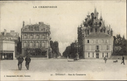 CPA Épernay Marne, Rue Du Commerce - Other & Unclassified
