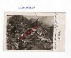 LA BASSEE-59-Tranchee-CADAVRES-18x MORTS-Aout 1915-CARTE PHOTO Allemande-GUERRE 14-18-1 WK-MILITARIA- - Weltkrieg 1914-18