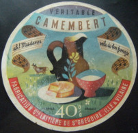 Etiquette Camembert - "Voila Du Bon Fromage" - Société Laitière De Saint-Grégoire 35 Bretagne - Ille&Vilaine  A Voir ! - Fromage