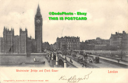R359792 London. Westminster Bridge And Clock Tower. Stengel. 1903 - Other & Unclassified
