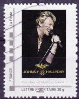 MonTimbraMoi Personnalisé Oblitéré "JOHNNY HALLYDAY Tour 66", Lettre 20gr - Other & Unclassified