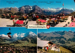 12814047 Adelboden Schwandfeldspitz Restaurant Und Sesselbahn Adelboden - Andere & Zonder Classificatie