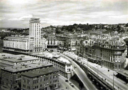 12813007 Lausanne Ouchy Le Grand Pont Et La Tour Bel Air Lausanne Ouchy - Sonstige & Ohne Zuordnung