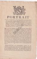 Pamflet Brugge  /Ertvelde 1772 - Opsporingsbericht Misdadigster  (V3121) - Sonstige & Ohne Zuordnung