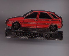 Pin's Voiture Citroën ZX De Couleur Rouge Réf  1033 - Citroën