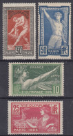 FRANCE JEUX OLYMPIQUES PARIS N° 183/186 NEUFS ** GOMME SANS CHARNIERE COTE 175 € - Ungebraucht