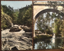 2 Cpsm, 24, Dordogne, ST.Pardoux La Rivière, Le Viaduc, Le Saut Du Chalard, éd Combier CIM, écrites En 1955 Et 1964 - Other & Unclassified