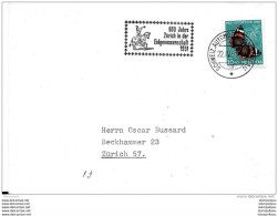 125 - 30 - Enveloppe Avec Oblit Spéciale "600 Jahre Zürich In Der Eidgenossenschaft 1951" - Poststempel