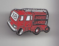 Pin's Sapeurs Pompiers Bagnères La Mongie Réf 6313 Camion - Brandweerman