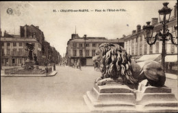 CPA Châlons-sur-Marne, Place De L’Hotel De Ville - Other & Unclassified