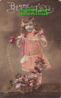 R359920 Bonne Anne. Girl With Flowers In Basket - World