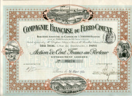 COMPAGNIE FRANCAISE Du FERRO-CIMENT - Industry