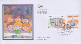 Enveloppe   FDC  1er   Jour     FRANCE    Timbre  Passion    MOULINS   Allier    2020 - 2020-…