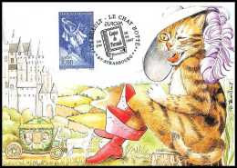 4888/ Carte Maximum France N°3058 Europa Contes Et Légendes La Chat Botté Gustave Doré - 1990-1999