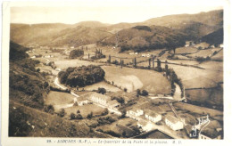 C. P. A. : 64 : ALDUDES : Le Quartier De La Poste Et La Plaine, Timbre En 1941 - Aldudes