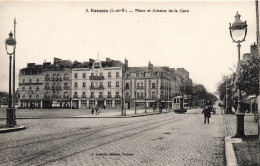 Rennes * Place Et Avenue De La Gare * Tramway Tram - Rennes