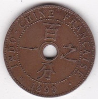 Indochine Française. 1 Cent 1899 A Paris. Bronze. Lec# 54, - Indochina Francesa