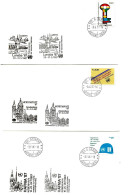 T - 2 - 3 Enveloppes  Nations Unies Genève - Expos Philatéliques 1987 Copenhague - Luzern - Amsterdam - Briefmarkenausstellungen