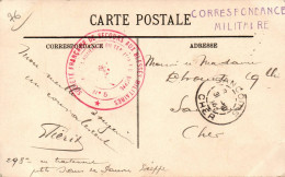 N°2544W -cachet Société Française De Secours Aux Blessés - 1. Weltkrieg 1914-1918