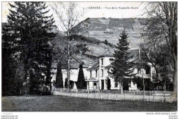 38 CESSIEU VUE DE LA NOUVELLE ECOLE VOYAGEE 1910 - Autres & Non Classés