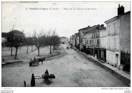 82 VALENCE D'AGEN PLACE DE LA LIBERTE  COTE DROIT EDIT YRISSOU - Valence