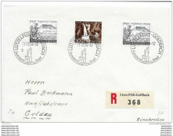 125 - 32 - Enveloppe Recommandée Avec Oblit Illustrée "Lützenflüh-Goldbach 1954" - Marcofilie