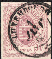 Luxembourg 1859 30 C Lilac Red - 1859-1880 Wappen & Heraldik